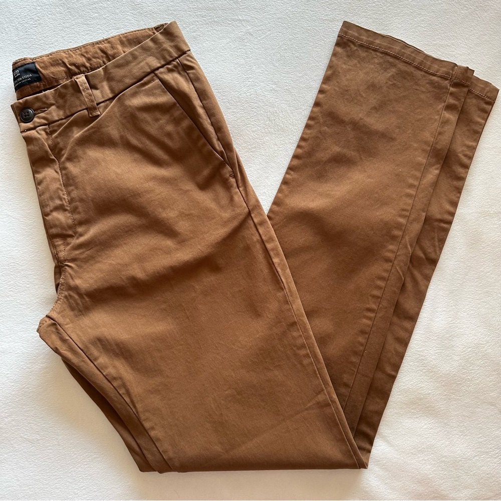[Scotch & Soda] Camel Brown Stuart Stretch Chino Pants Size 30 x 32